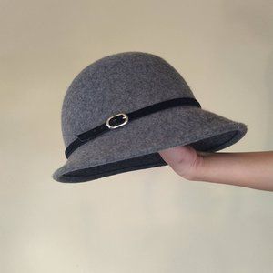 Cute funky little gray hat